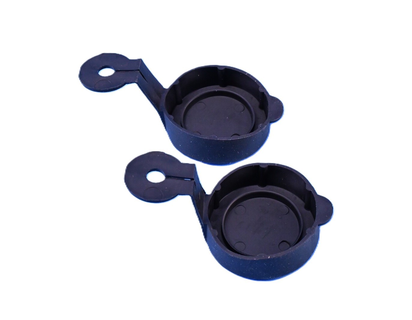 Pair of US Military Issue Black Objective Lens Covers for M24 Binoculars