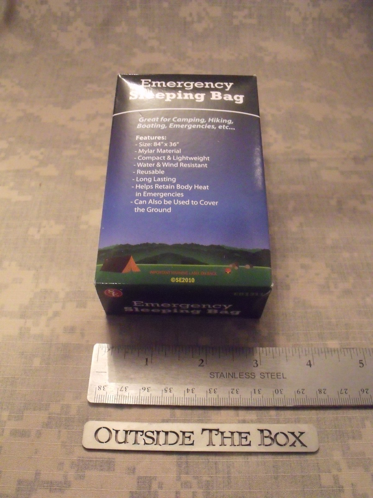 Emergency/Survival: Emergency Survival Sleeping Bag - 36 "x 84"  Only 3.6 Ounces