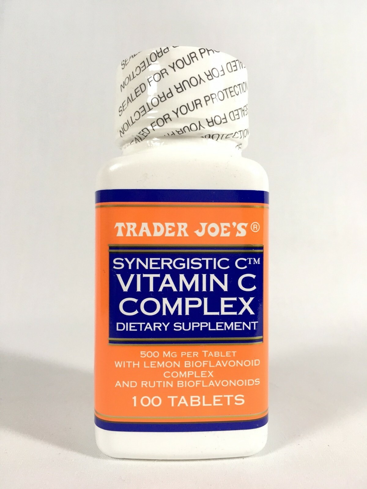 Vitamin C Trader Joe's Synergistic C Complex 500 Mg w/ Bioflavanoids 100 tablets