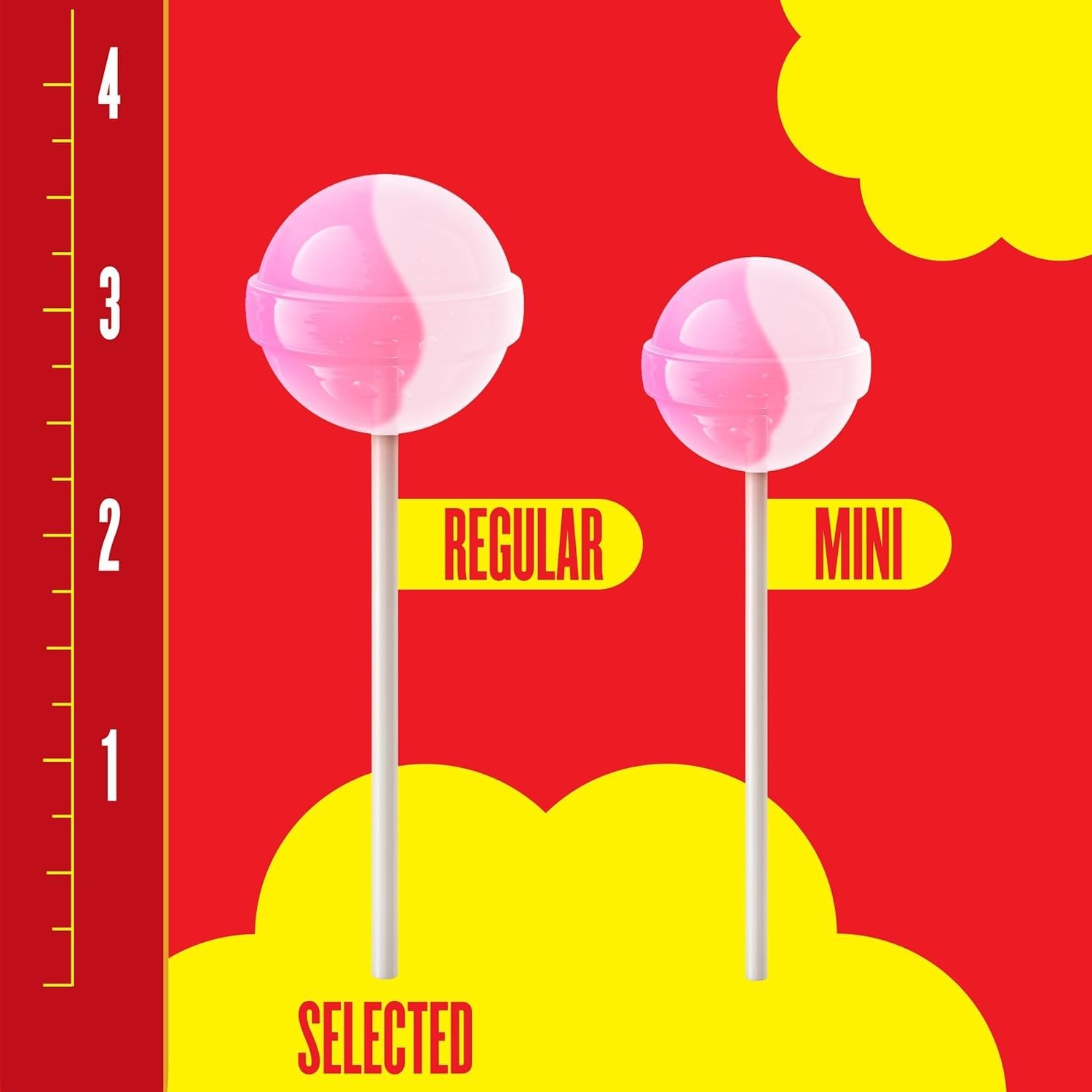 Chupa Chups Cremosa Holiday Candy Lollipop Variety Assortment, 2 Ice Cream Fl...