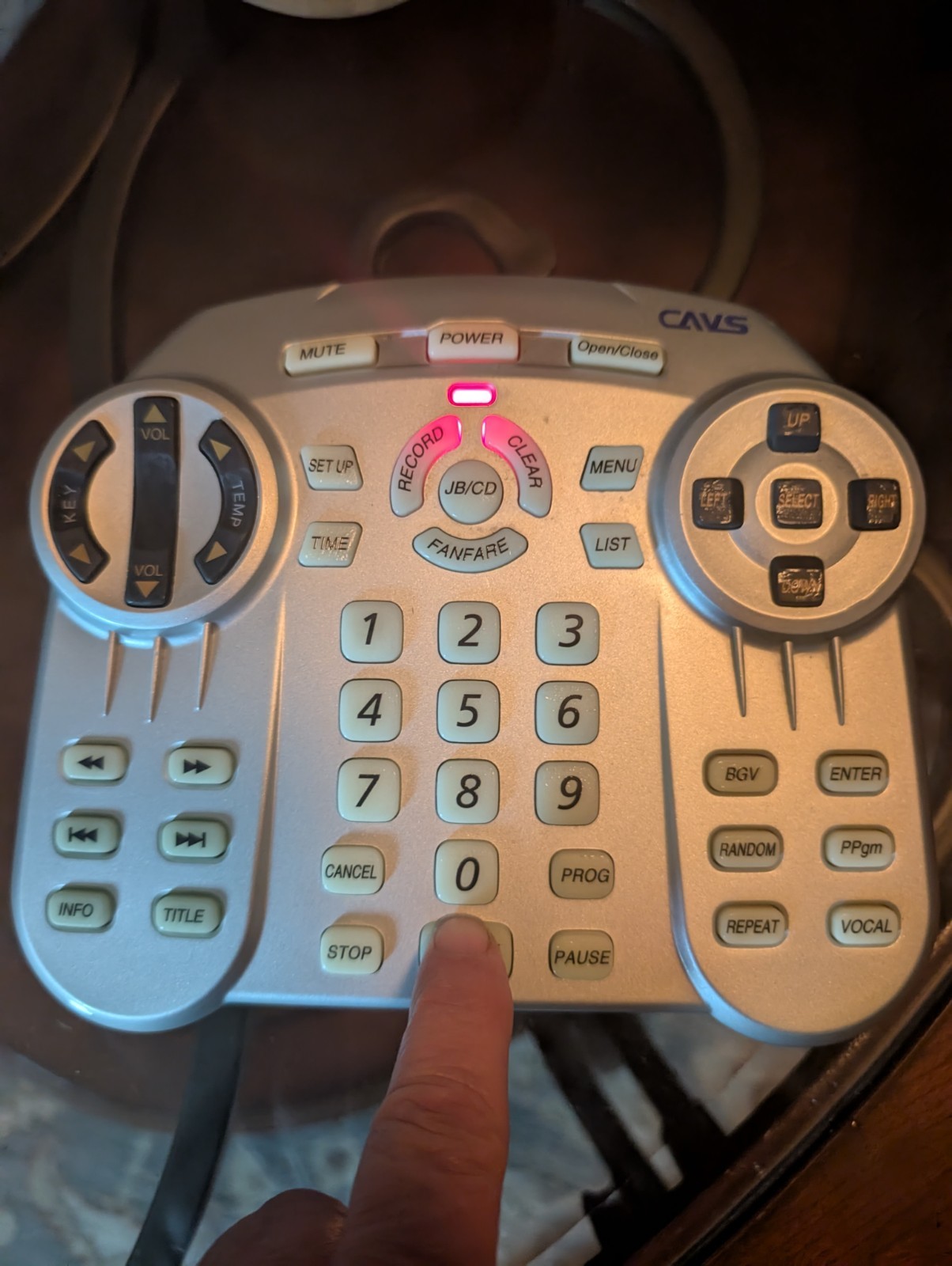 Replacement Remote Control for CAVS JB-199 RX Karaoke Player Tested & Working 1