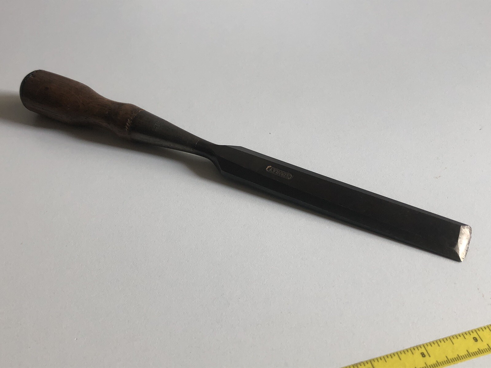 Stanley Everlasting Chisel No.20 Rare 1” Antique Vtg CabinetMaker Carpenter Tool
