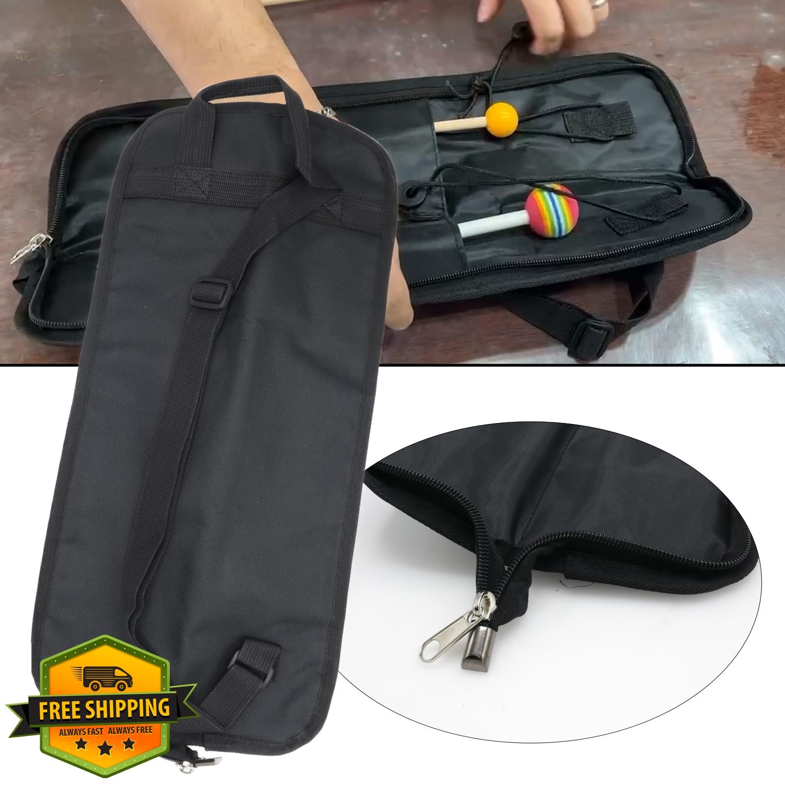 CashBeat Black Drum Stick Bag