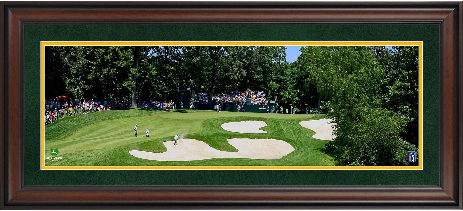John Deere Classic Framed 10" x 30" PGA Tour Panoramic Photograph