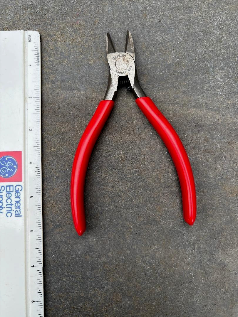 Snap-on Tools No. 860CCP Red Handle, Precise, Diagonal Side cutting Pliers USA