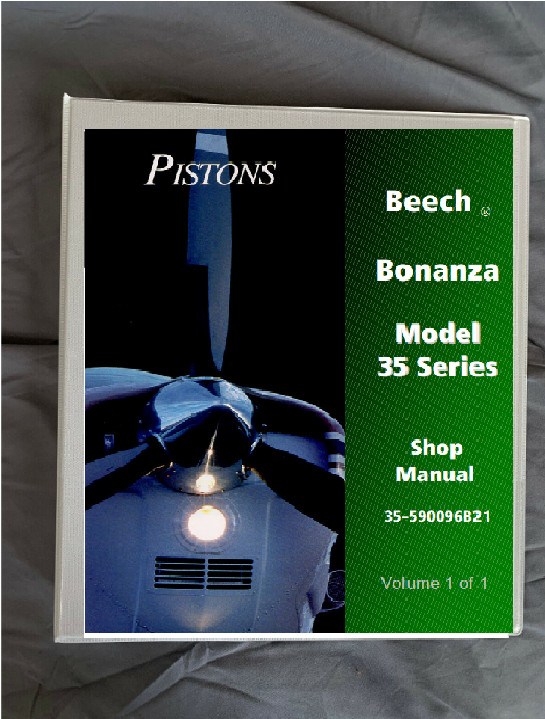 Beechcraft Bonanza v35 v35a v35b  Service Shop Repair manual in binder oem