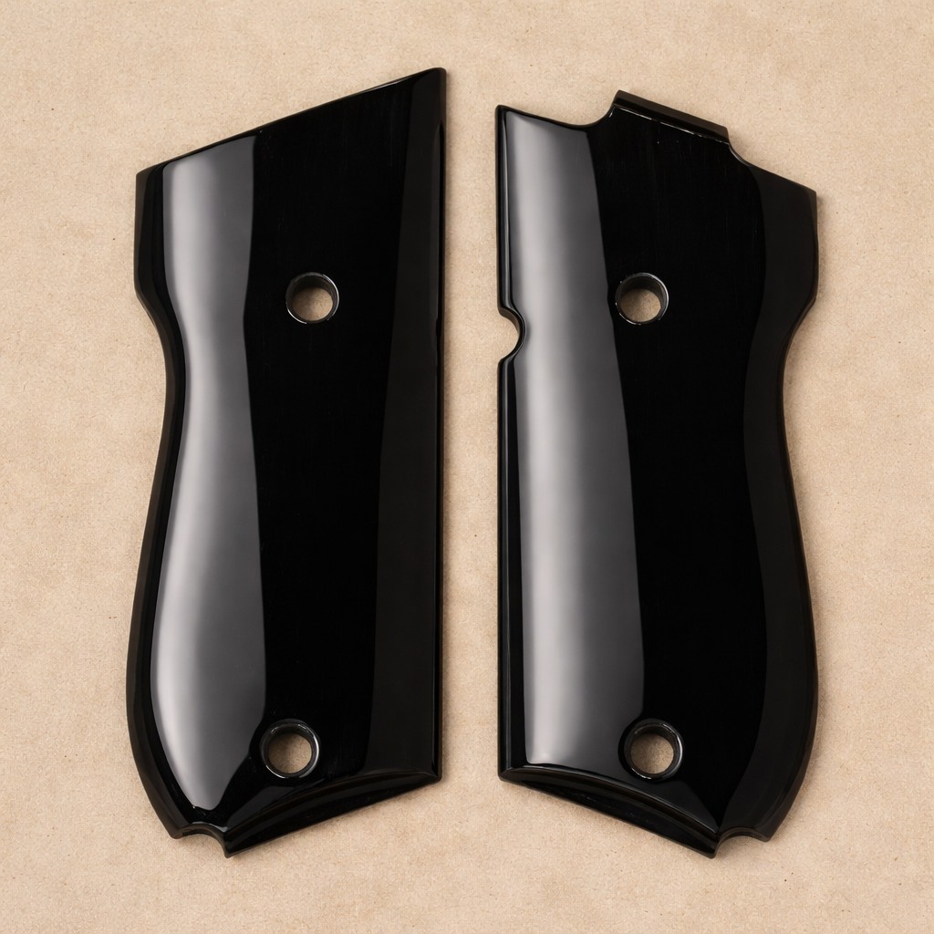 NEW Smith Wesson 39 Black Acrylic Gun Grips Nice SET