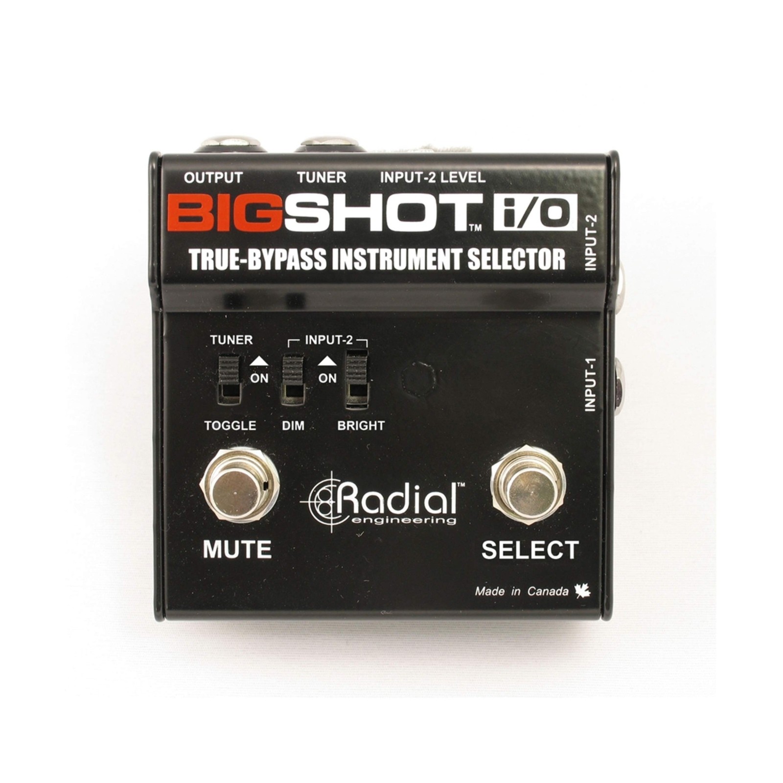 Radial BigShot I/O True Bypass Selector Switch