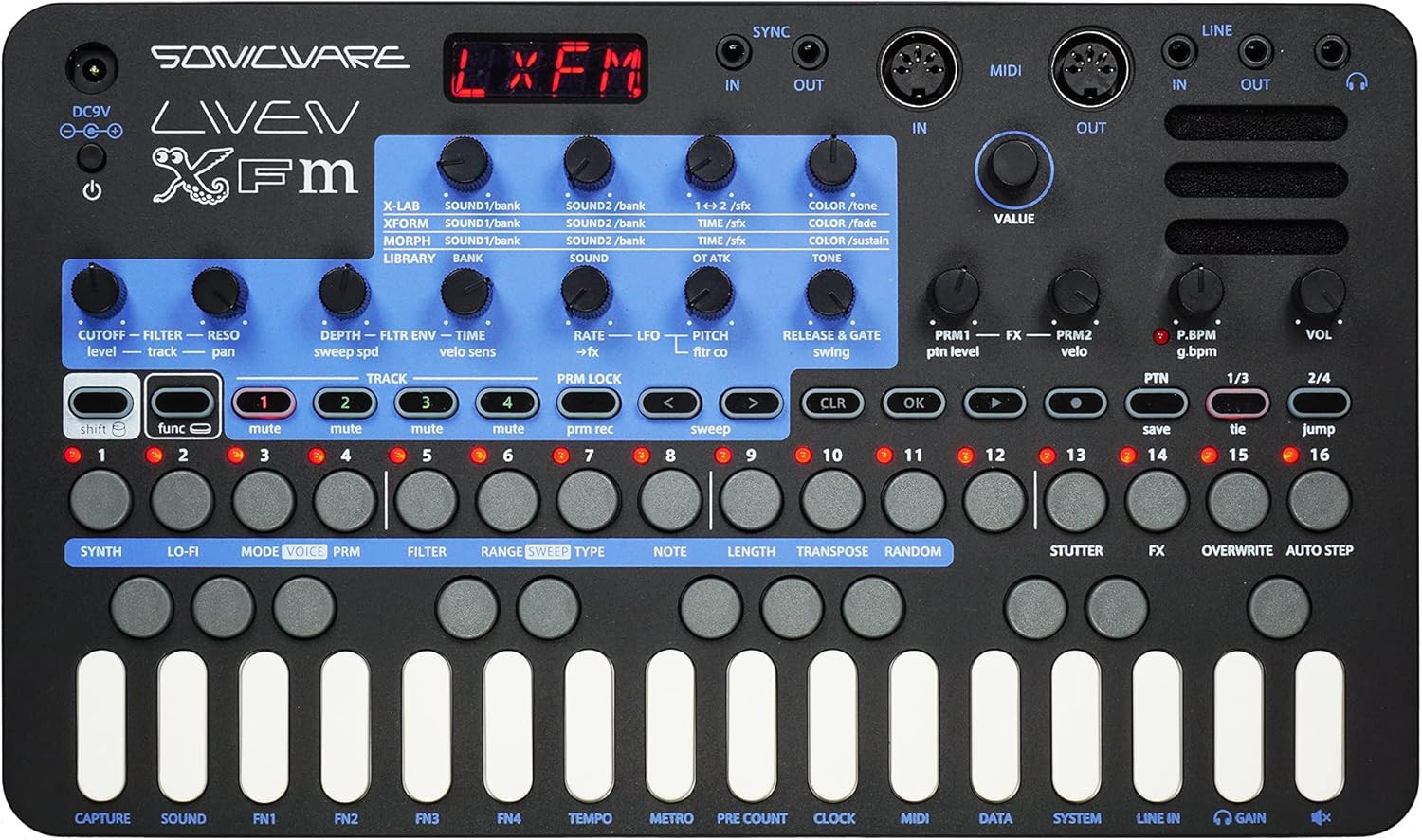 Liven XFM [FM Synthesizer Groove Box] 3 New FM Engines with 4-Track Sequencer