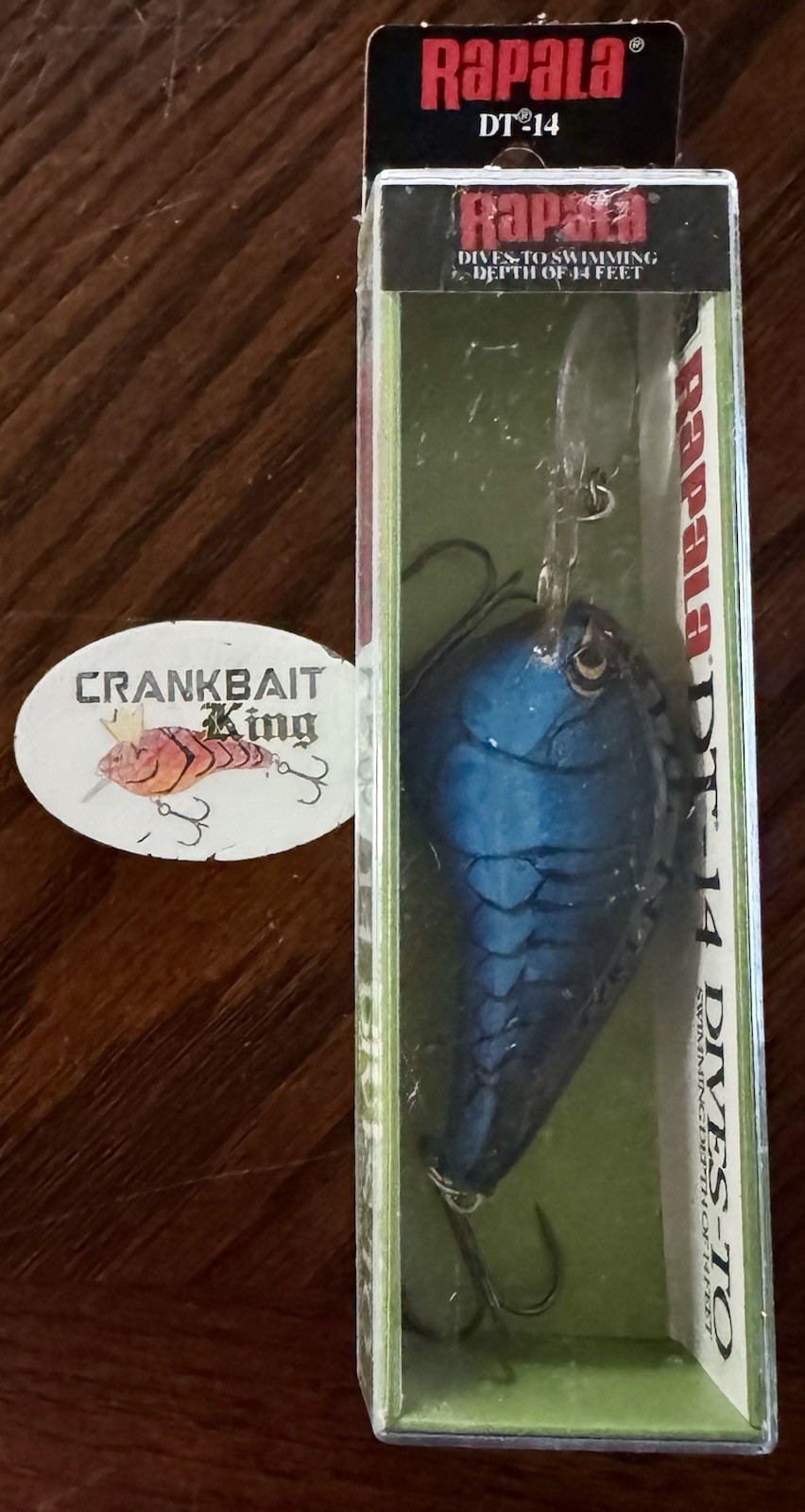 NOS DISCONTINUED RAPALA DT-14 BALSA CRANKBAIT IN BRUISED COLOR DT 14 DT14 BRU