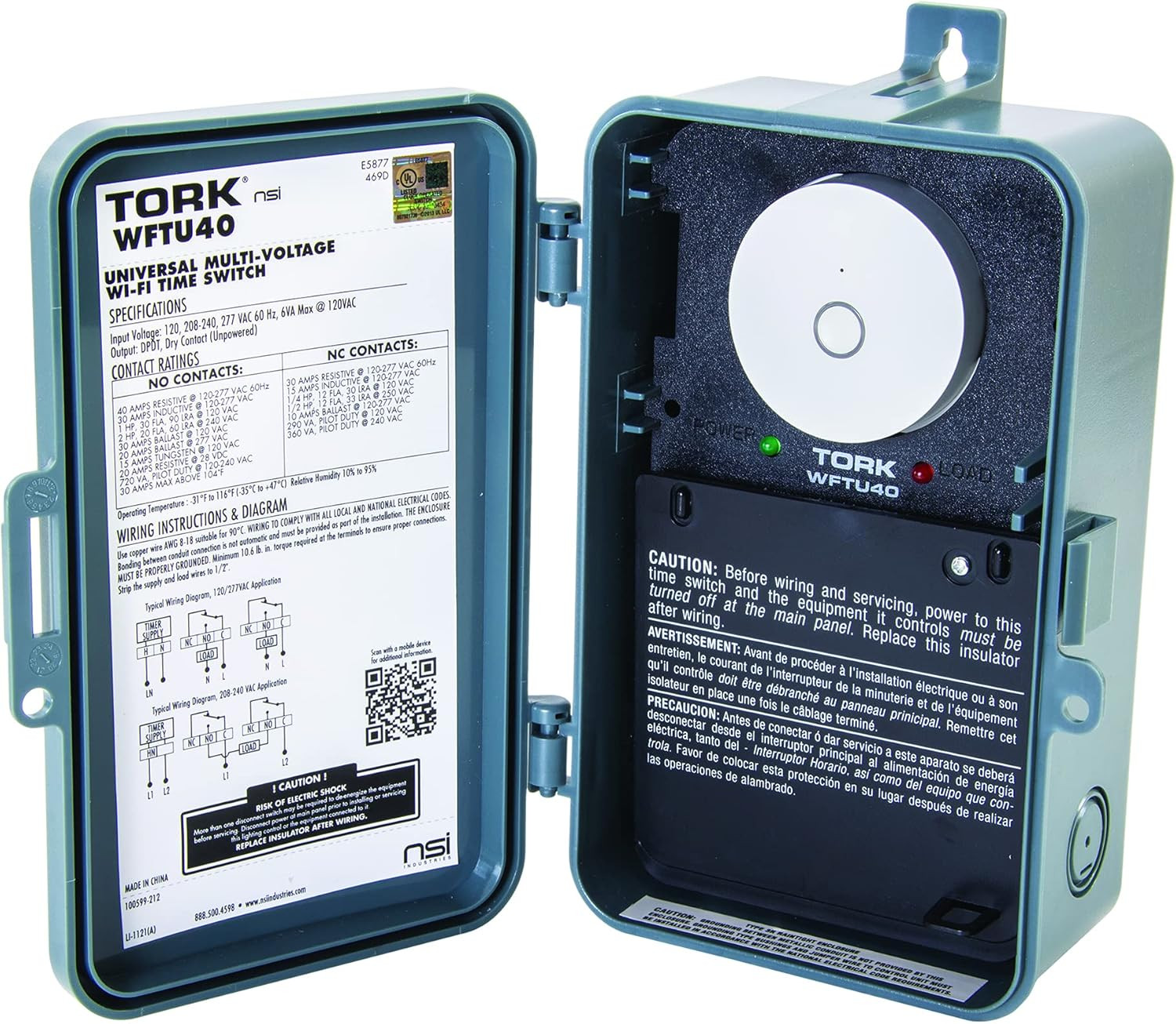 WFTU40 a Brand of  Industries, Indoor/Outdoor Smart 7-Day, Multi-Voltage Time Sw