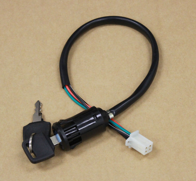 KEY IGNITION SWITCH MOTORCYCLE SCOOTER MOPED ATV DIRT BIKE GOKART QUAD 4 WHEELER