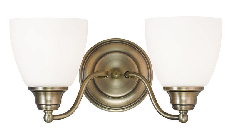Livex Lighting 13672-01 Somerville Bathroom Vanity Light Antique Brass