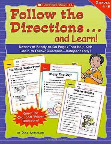 Follow The Directions...and Learn! - Paperback, by Anastasio Dina - Very Good