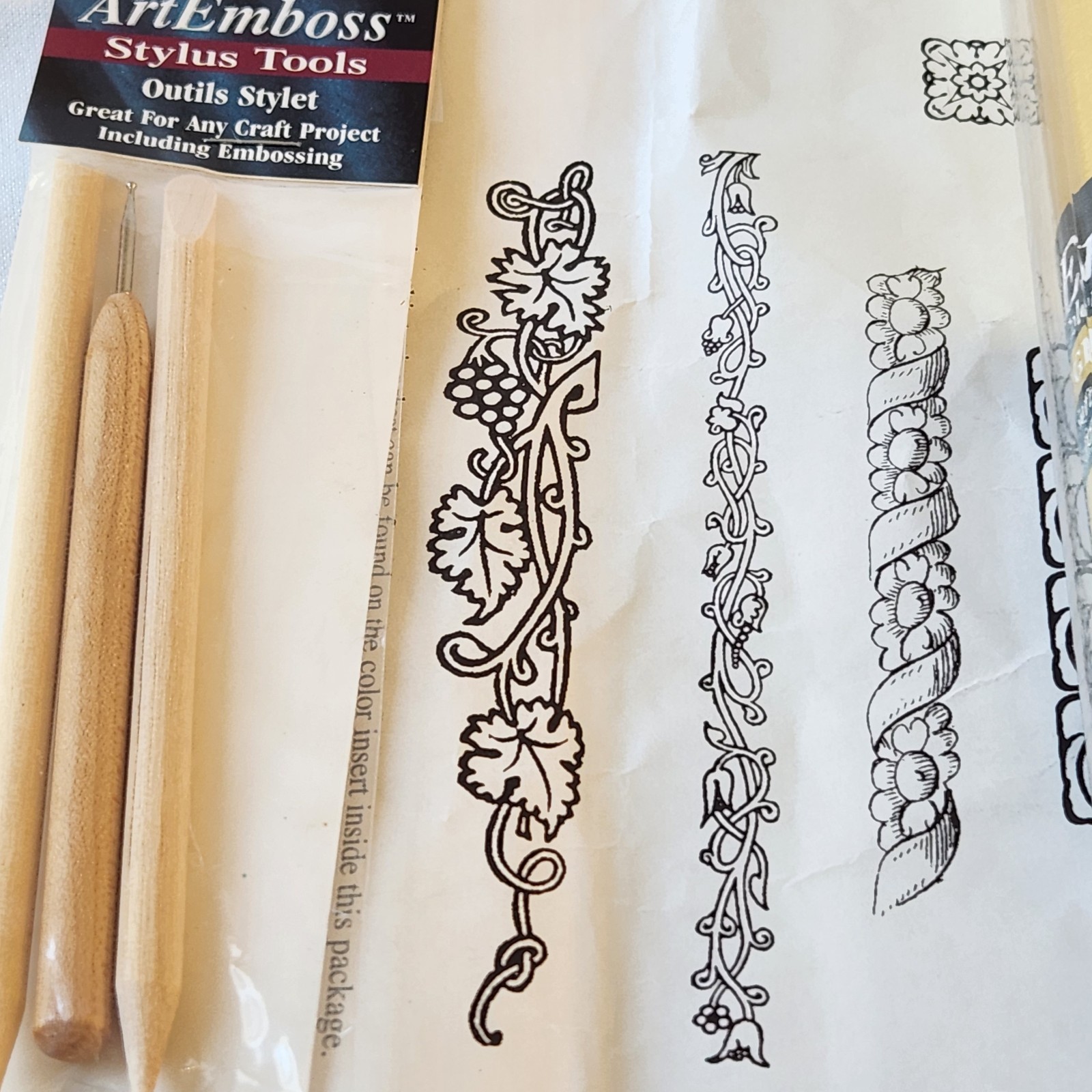 Bundle ArtEmboss Craft Medium Copper Embossin Kit 9.25 x 12 Metal Tool Pattern