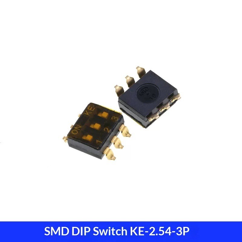 20PCS Surface mounted DIP Switch KE-2.54-3 Gold Plated Pin