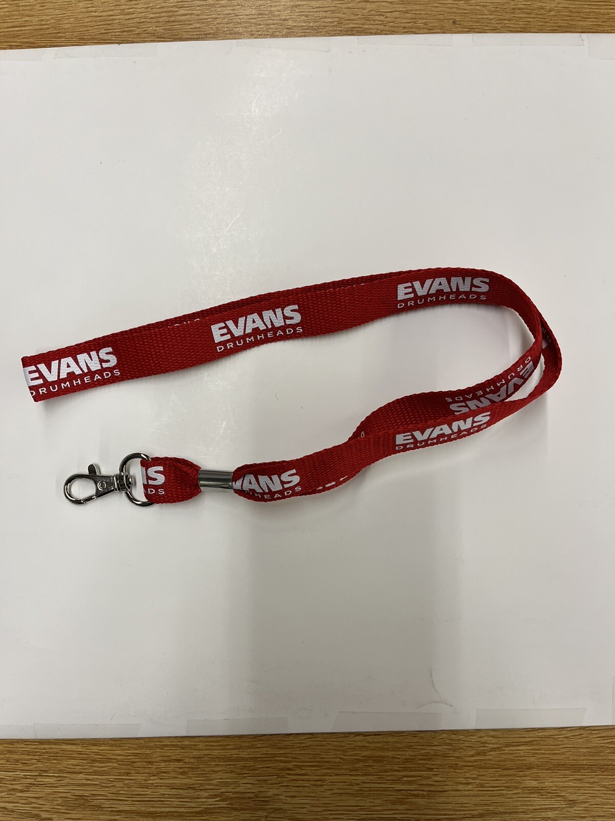 Evans Drum Lanyard RED. Brand New. Mint.