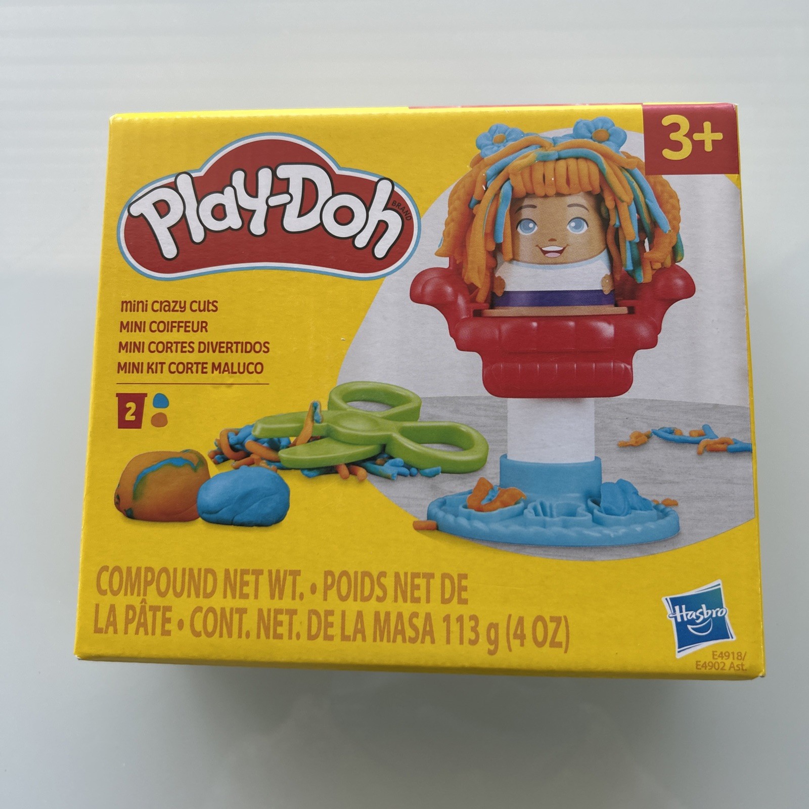 Play-Doh Mini Crazy Cuts Barbershop Kids Toy 3+ Creative Hair Salon Set 🟡1-I