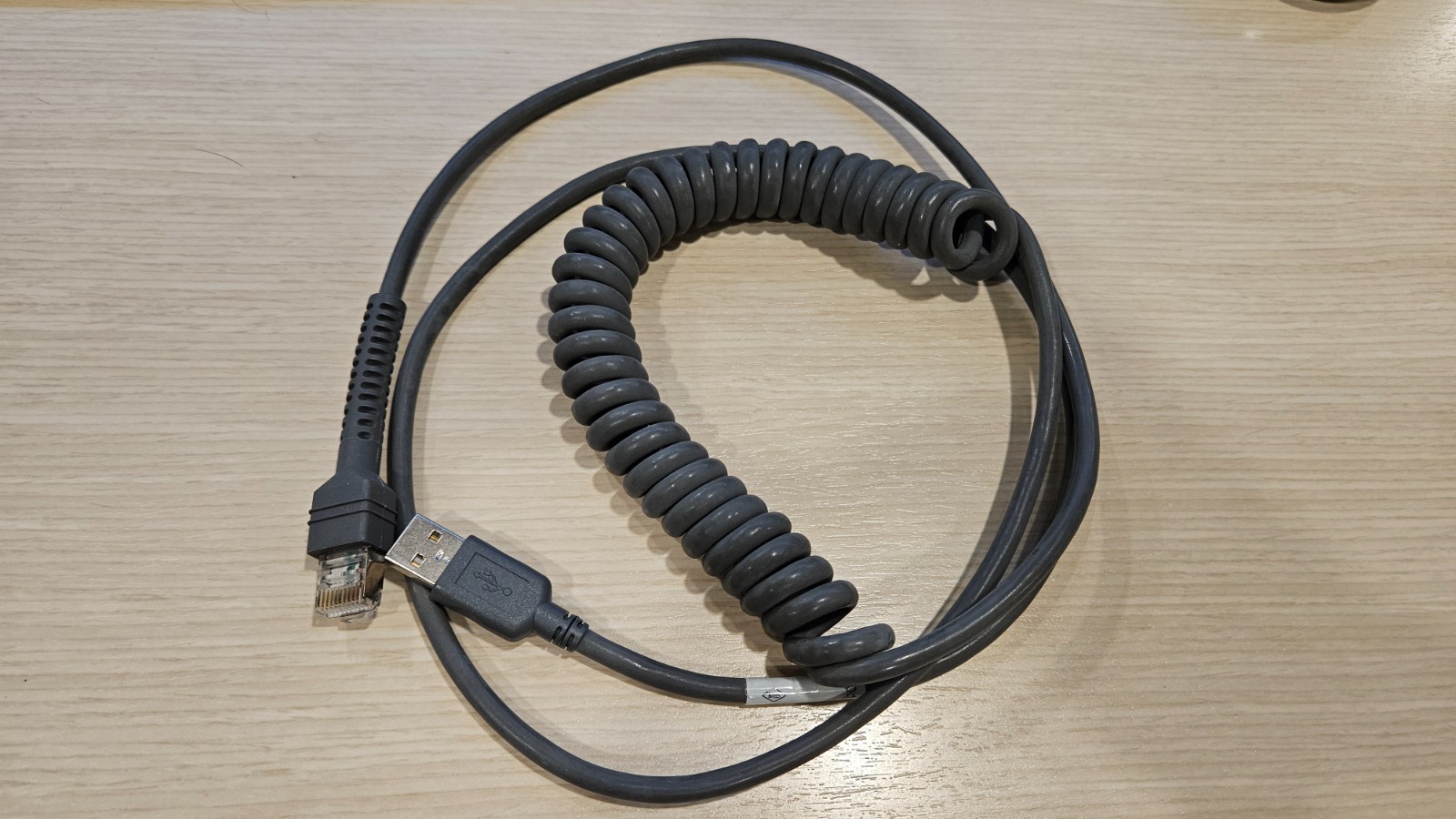 Symbol Motorola Coiled Shielded USB Cable 9 ft CBA-U32-C09ZAR - SEE DESCRIPTION