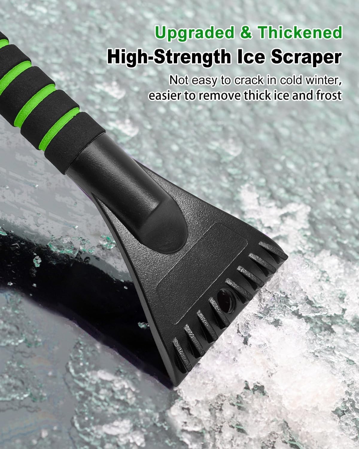 Ice Scraper with Snow Brush for Car Windshield, Upgraded Extendable Snow Brus...