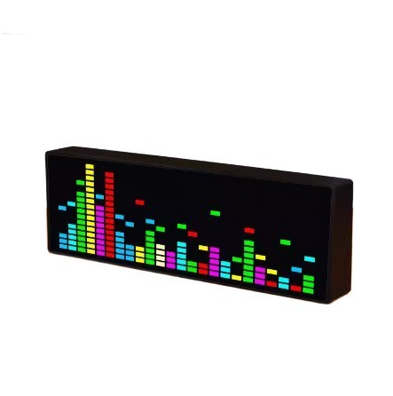 Electronic Indicator LED Clock with Voice Activated Rhythm Light Effects