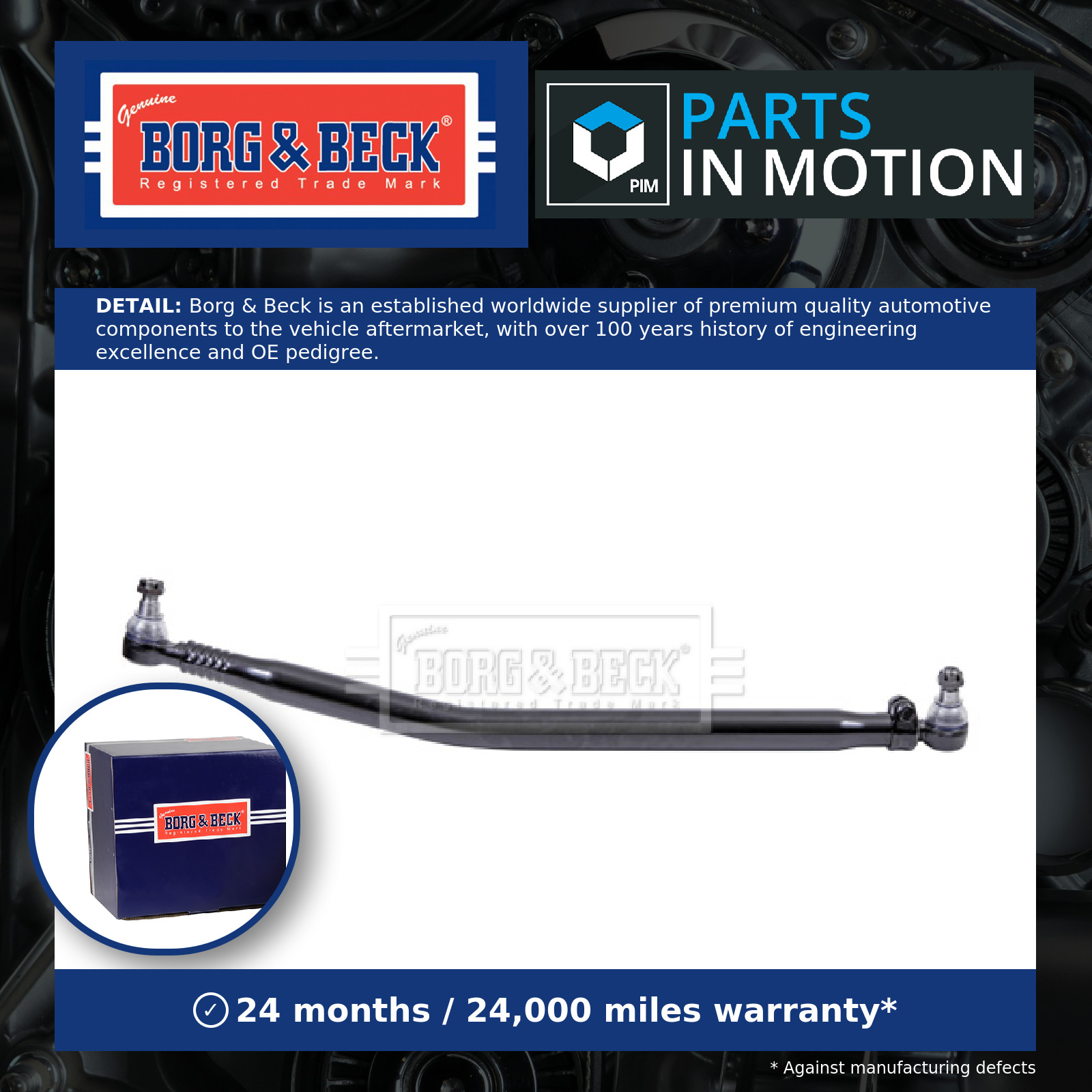 CV Centre Rod Assembly BTR32133 Borg & Beck 1291060 1351734 1385499 Quality New