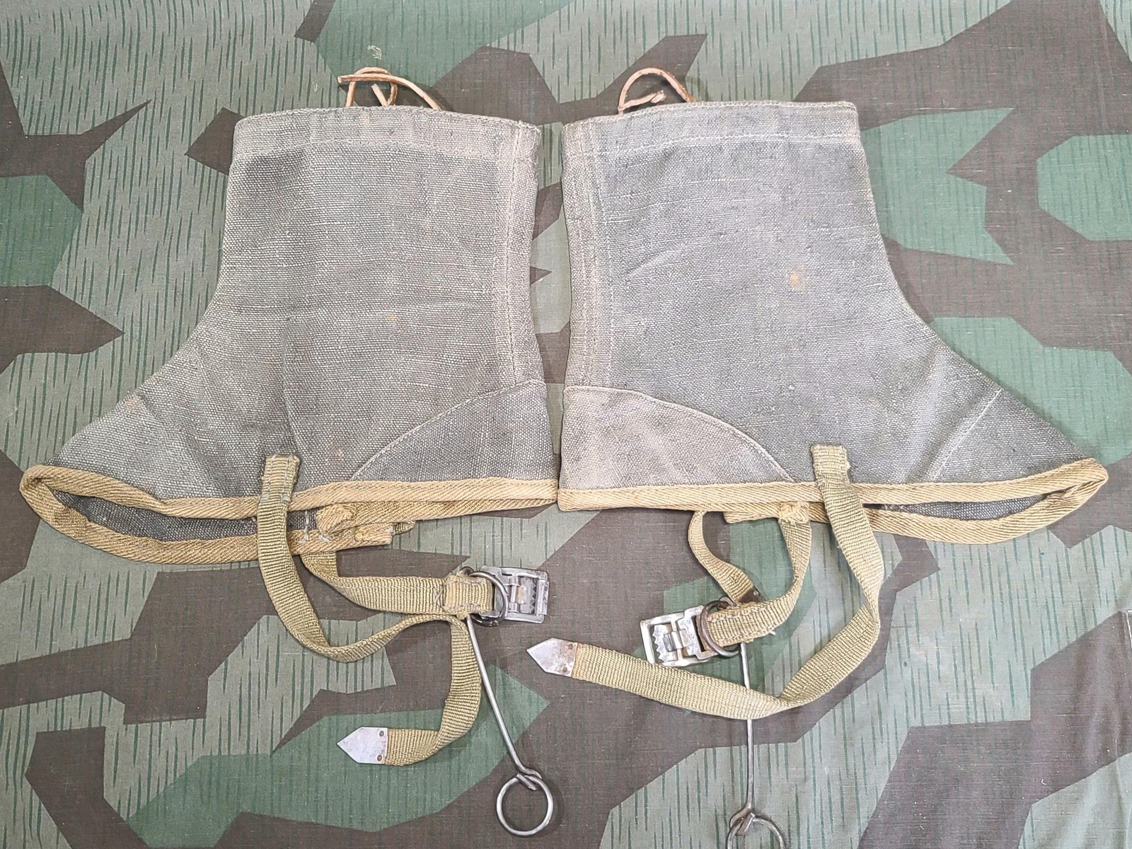 WWII German Gebirgsjager Steirische Styrian Gamaschen Gaiters Size II Leggings