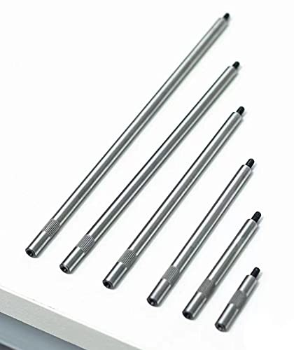 Dial & Electronic Indicator Extension Stem Rod Set 6 Piece 1", 2", 3", 4", 5"...