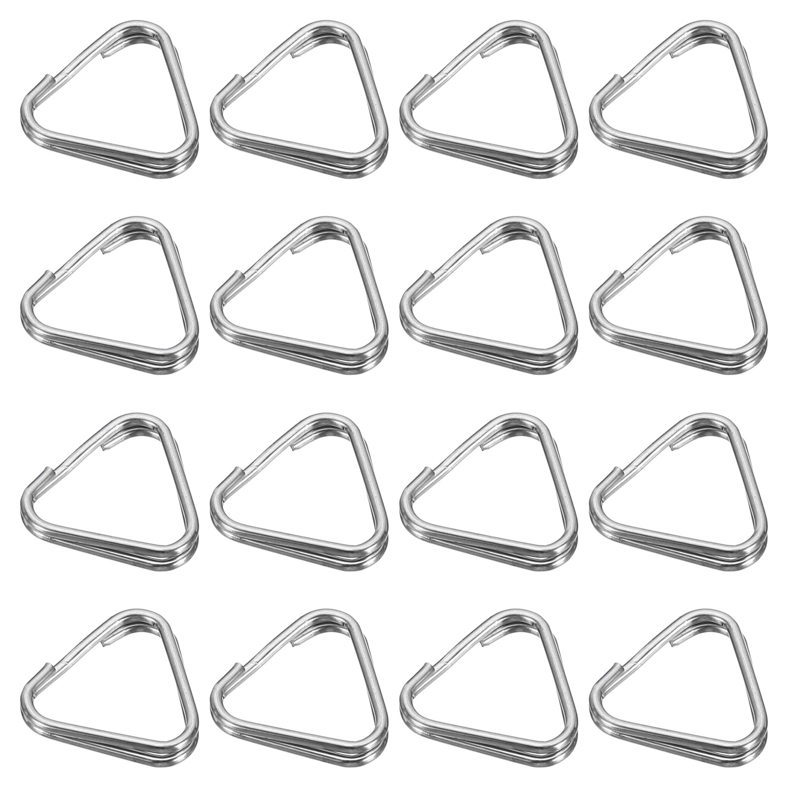 Camera Strap Lug Ring, 16 Pack Metal Triangle Split Ring Hook Adapter Universal
