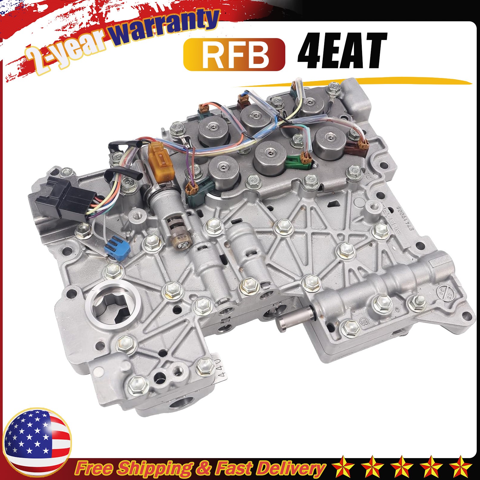 4EAT Auto Trans Valve Body with Solenoids For Subaru FORESTER IMPREZA LOYALE RFB