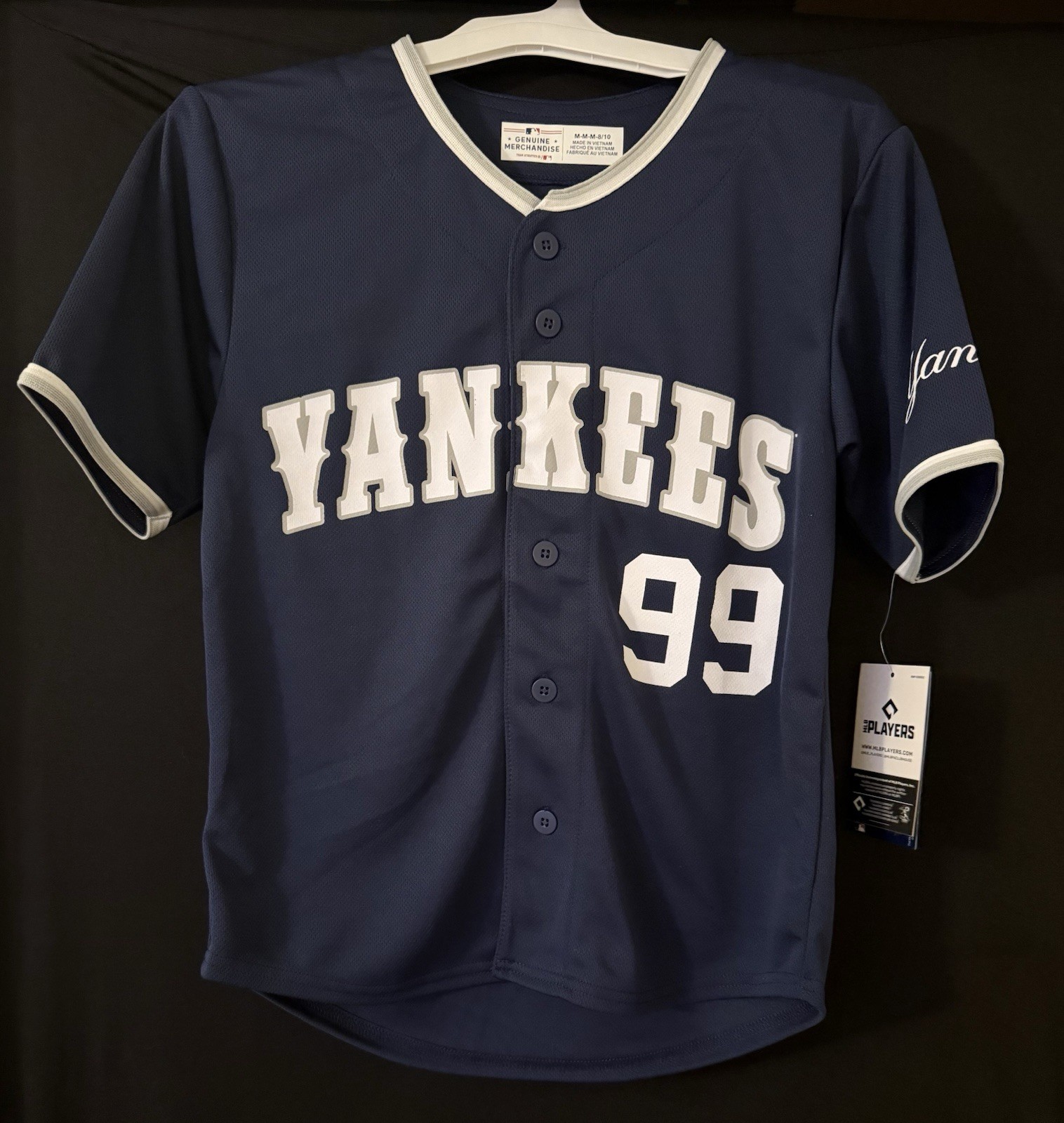 New York Yankees Aaron Judge #99 Youth Medium 8/10 Navy Blue