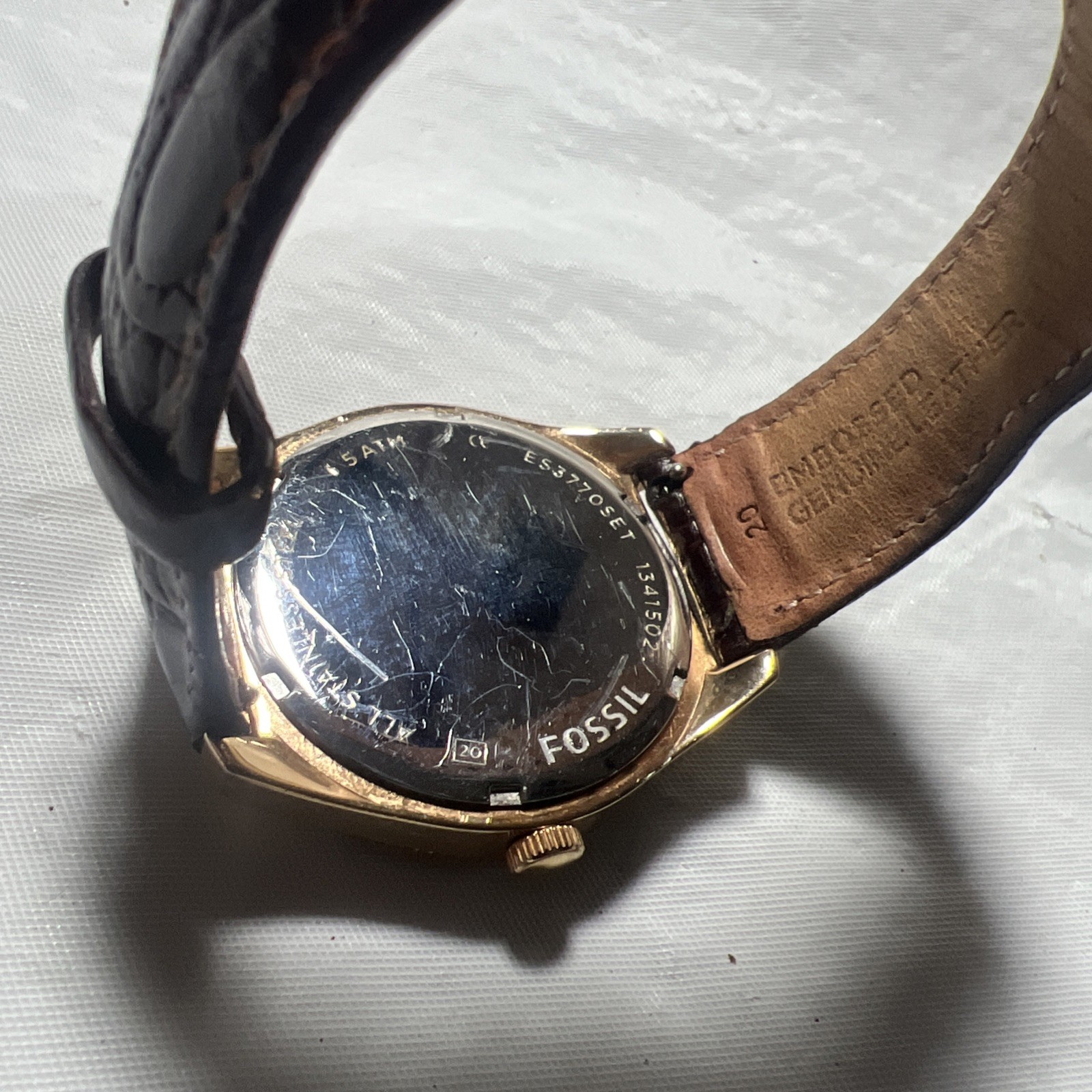 Fossil classic, magnify date,5ATM,ES3770SET,40mm , men’s woman watch,very Clean