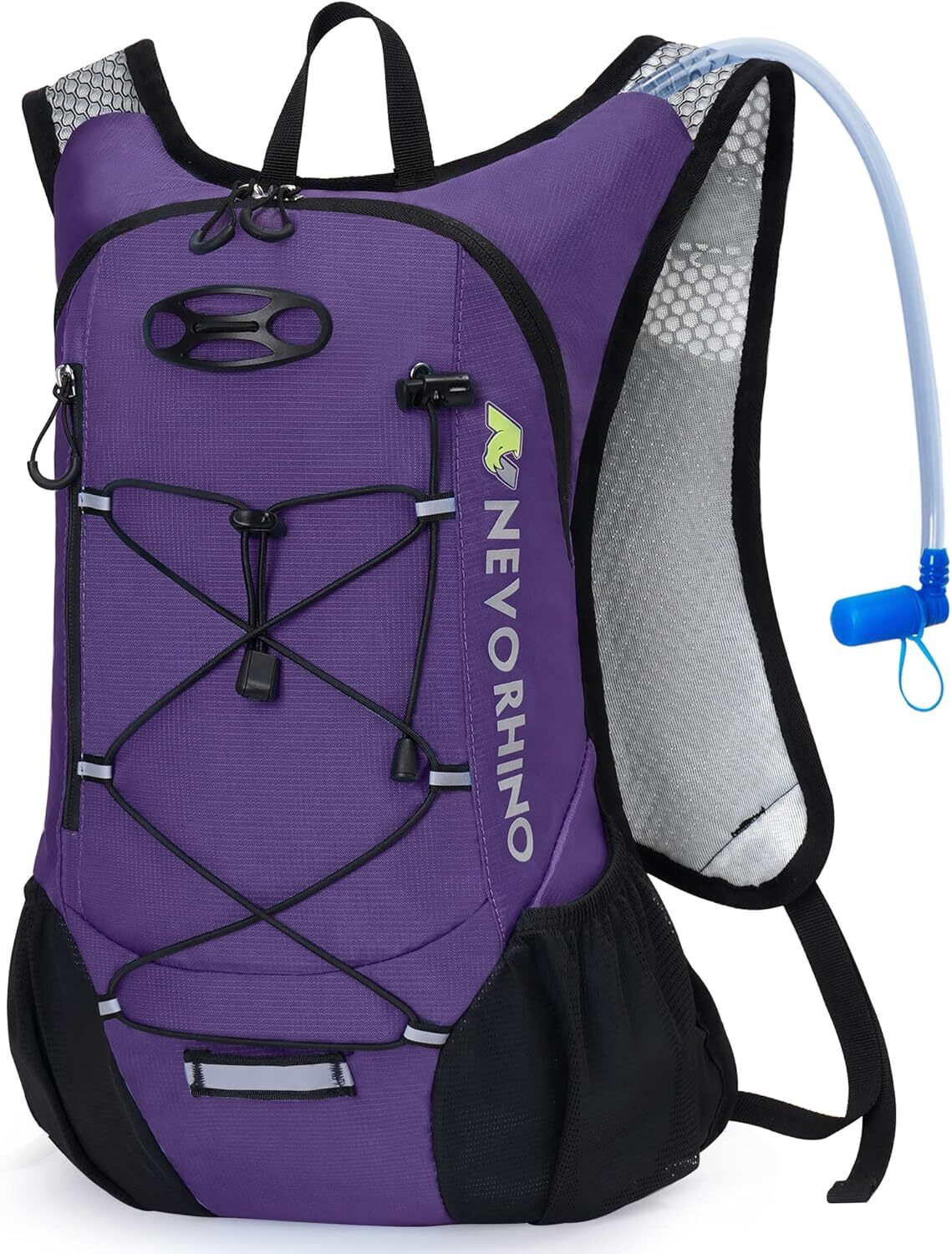 Lightweight Hydration Backpack, Running Backpack with 2L Water Purple