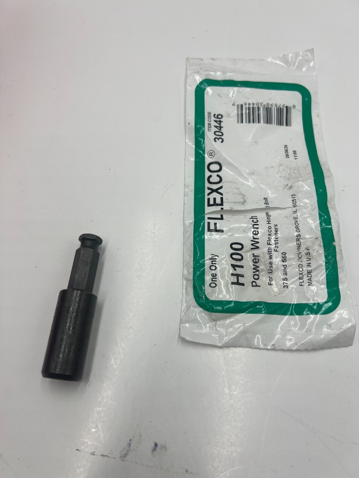 Flexco H100 Power Wrench 30446 for use with Flexco Hinged Bolt Fasteners