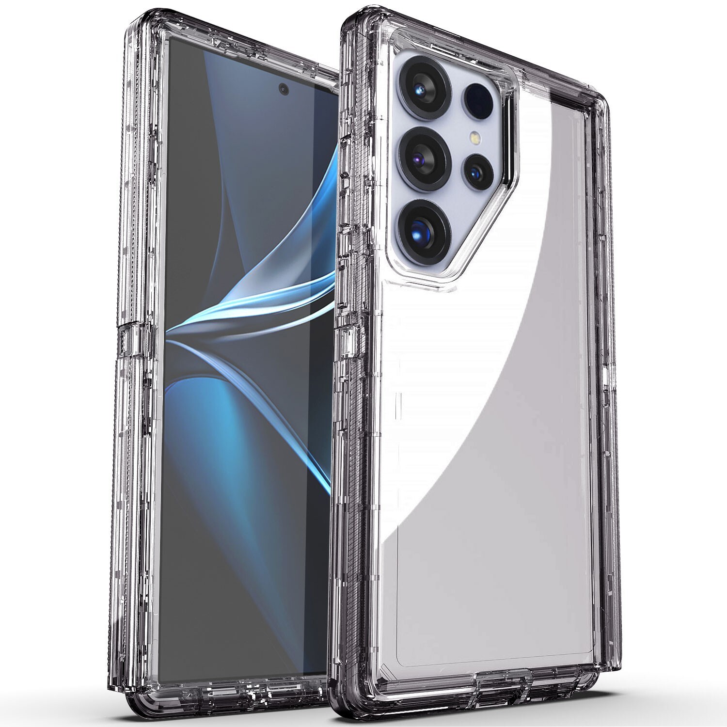For Samsung S26 S25 S24 S23 S22 S21 Ultra Shockproof Heavy Duty Clear Case Cover