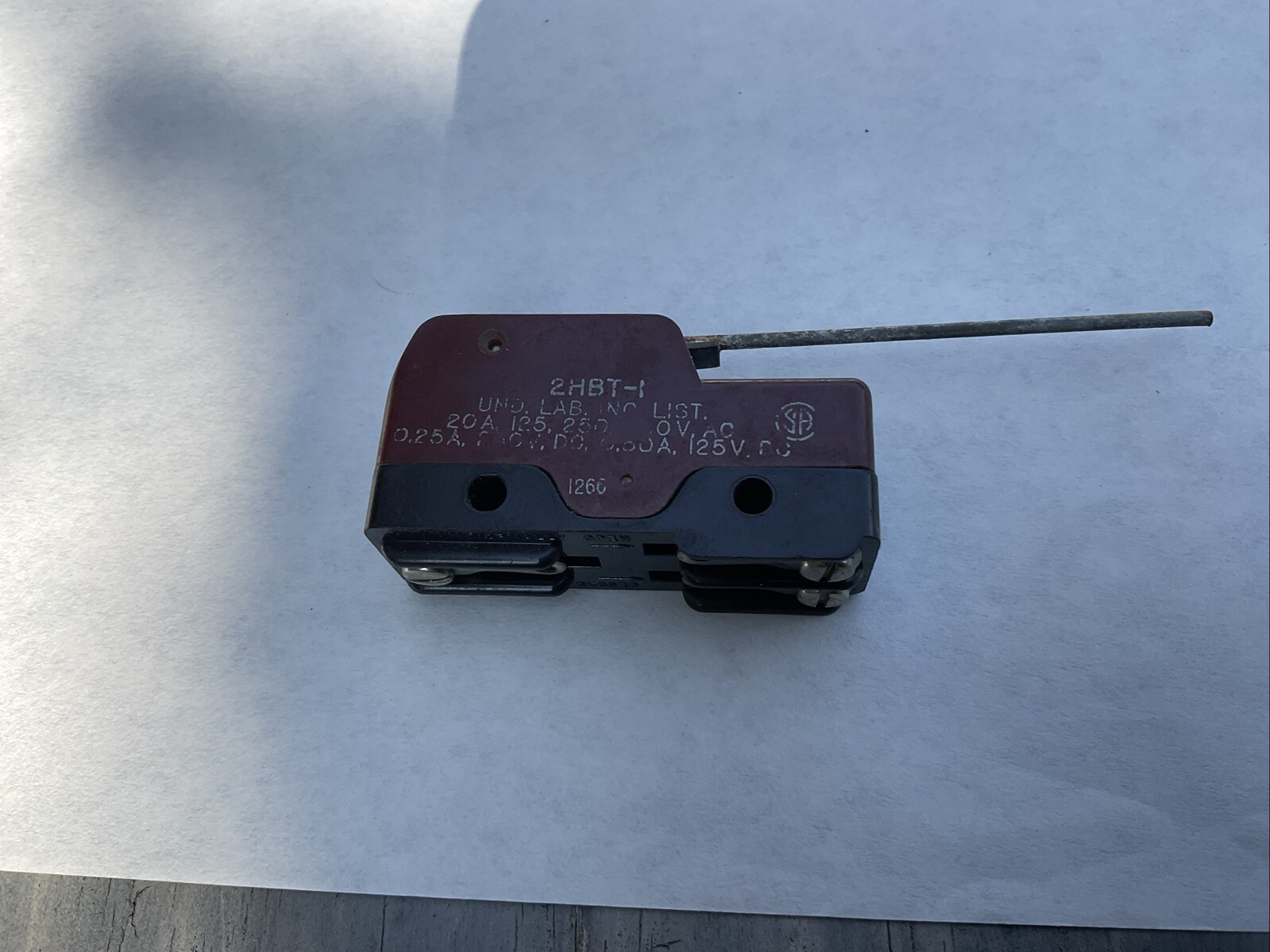Unimax 2Hbt-1 Switch Microswitch NOS