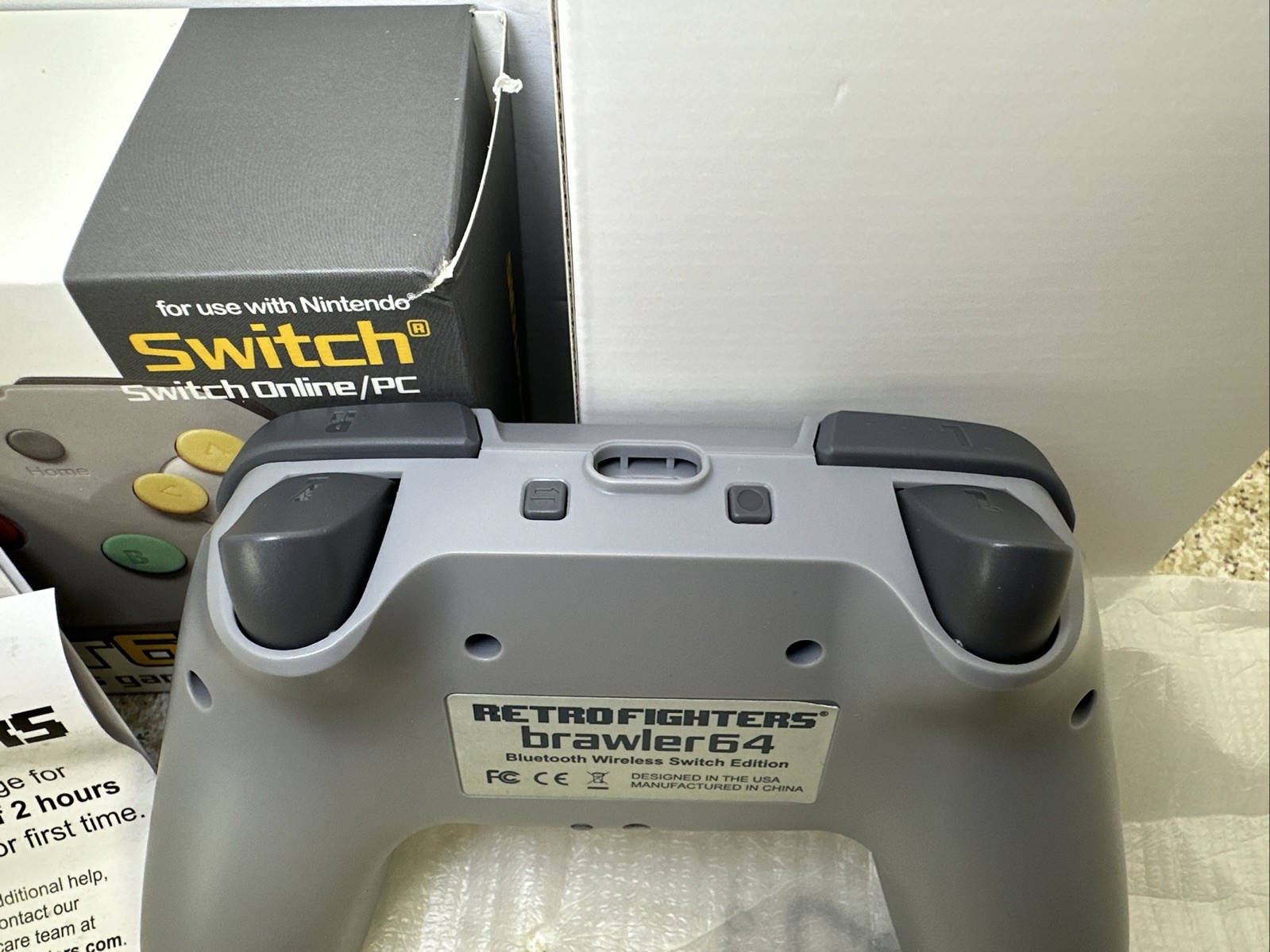 Retro Fighters Brawler64 Wireless Gamepad Controller for Switch/PC Open Box