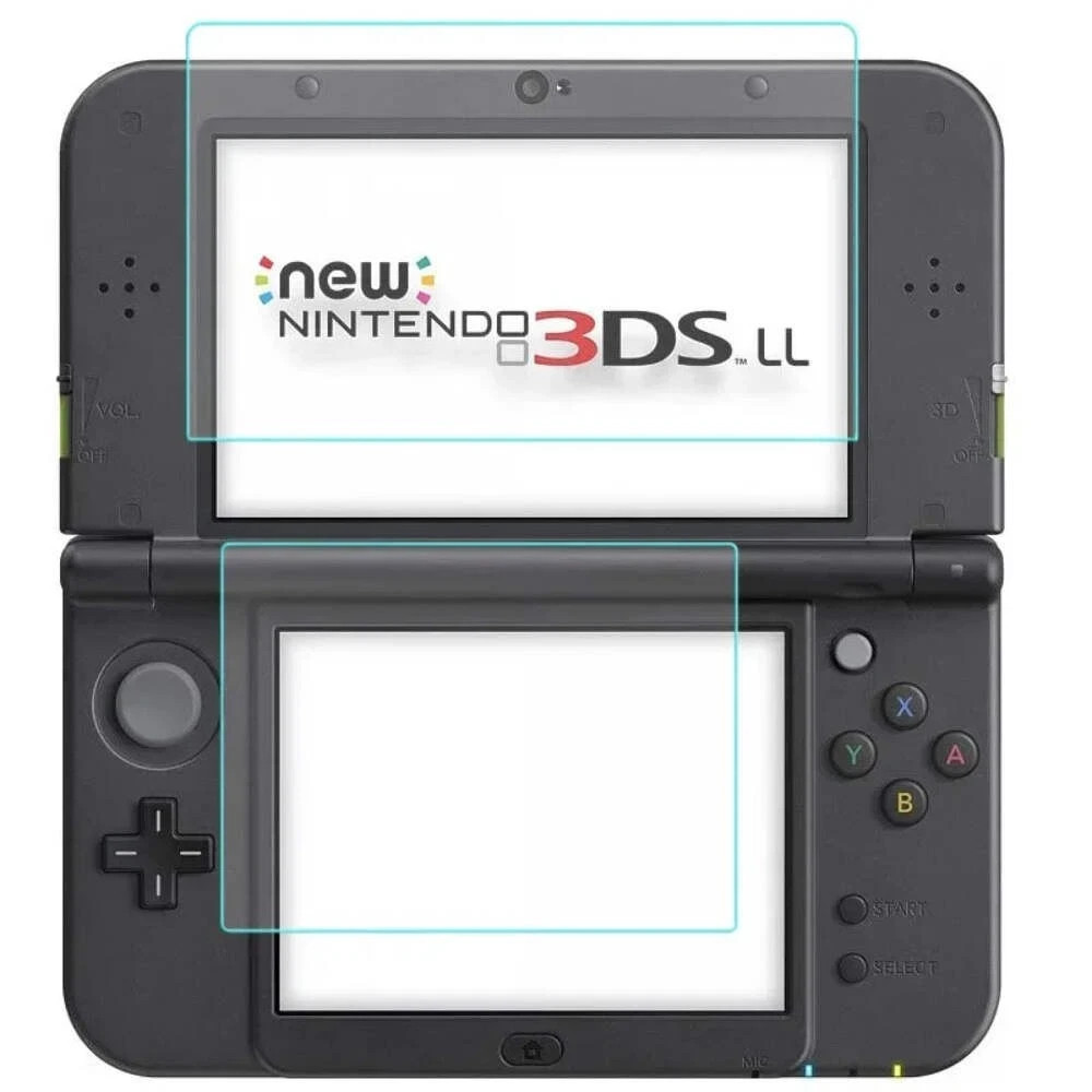 2-Pack Tempered Glass Screen Protector for Nintendo New 3DS XL / LL Premium Pro
