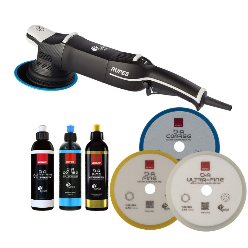 ADVANCED POLISHING RUPES KIT - LHR21ES + D-A COARSE-FINE-ULTRA FINE SYSTEM