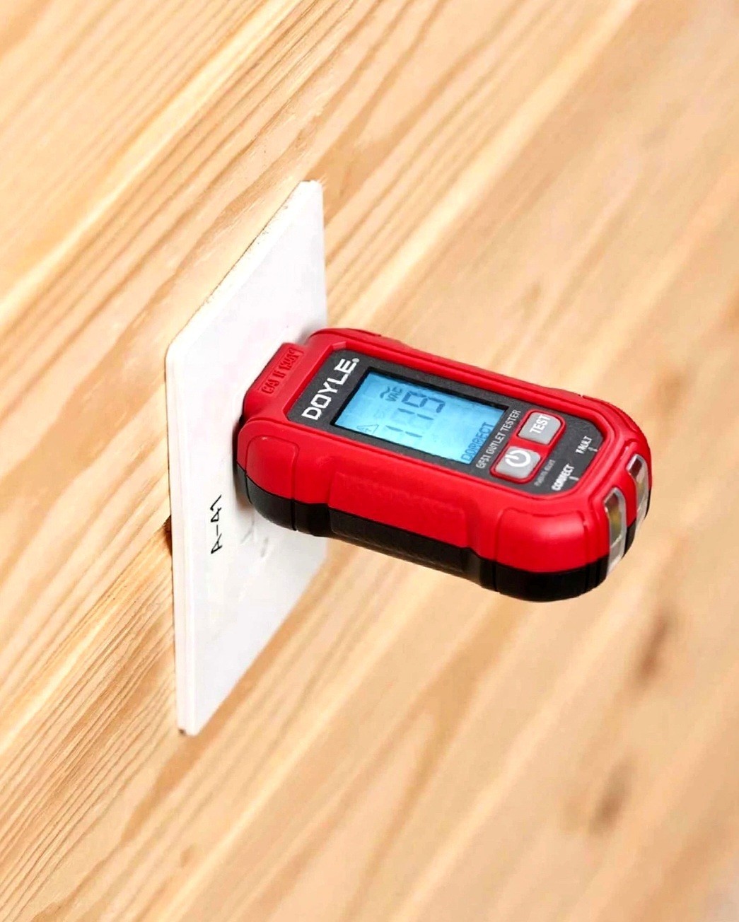 Doyle GFCI Receptacle Tester With Backlit Lcd Screen