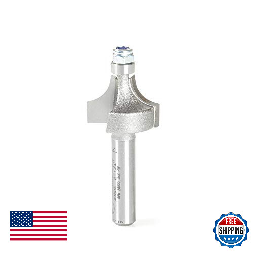 Amana Tool Carbide Tipped Corner Round Router Bit 1/4"R 3/4"D 1/4" Shank