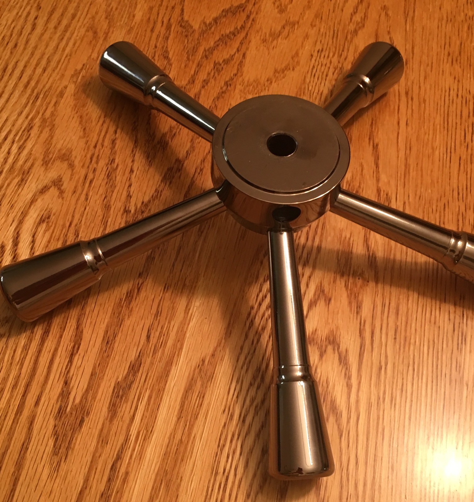 Idaho. Safe Handles. Premium Black Chrome 5 Spoke Safe Handle