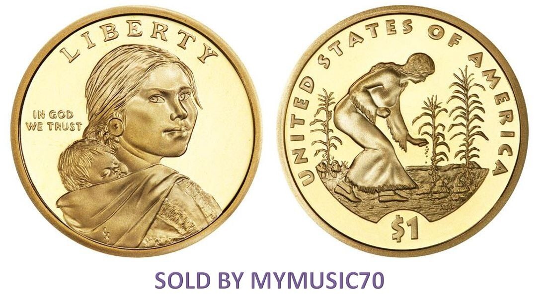2009 P & D Sacagawea Golden Dollar Three Sisters - BU Uncirculated coin set