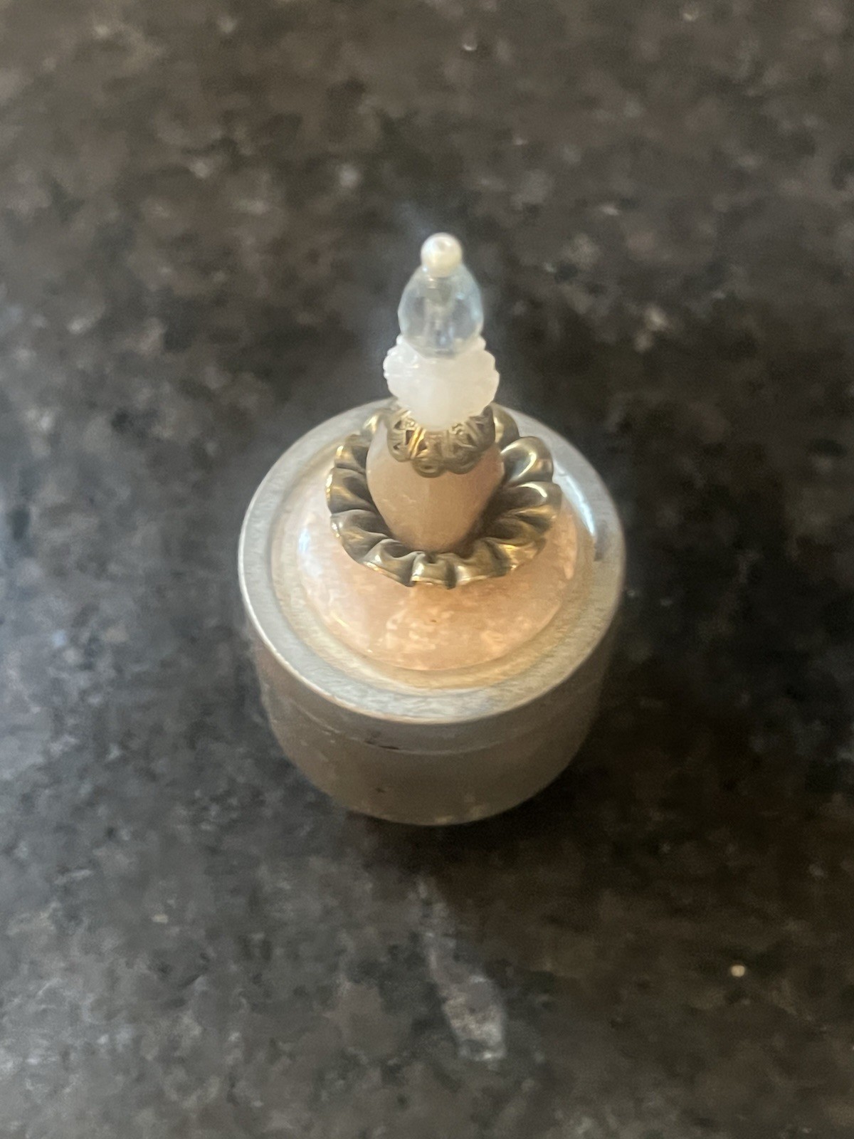 AMR Stone Stash Box Round Trinket Box