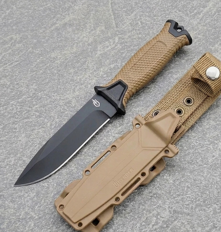 Gerber StrongArm Fixed Blade Knife Plain Edge - Coyote Brown - NEW IN BOX