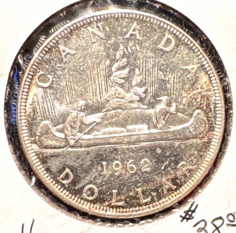 Canada 1962 silver dollar KM 58 Gem BU