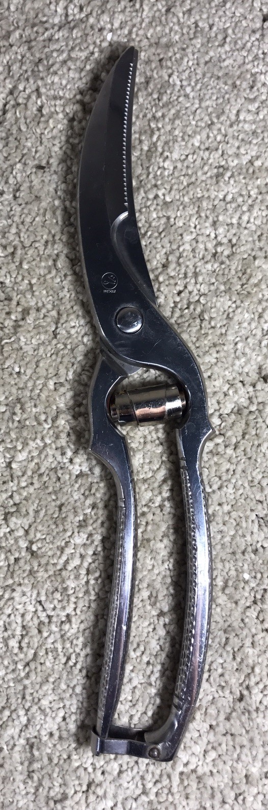 Vintage Poultry Shears Heavy Duty Stainless Steel Scissors Made In Italy 10”