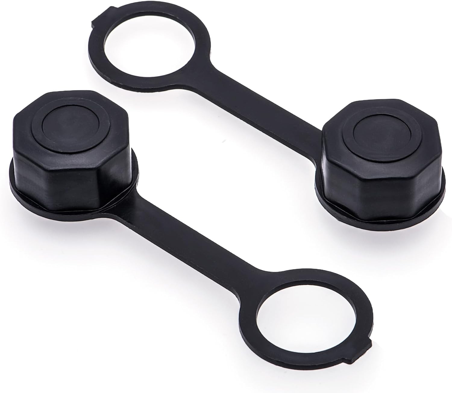 2PCS Gas Can Vent Caps, Rear Screw Caps for Replacement, Fit Most Black