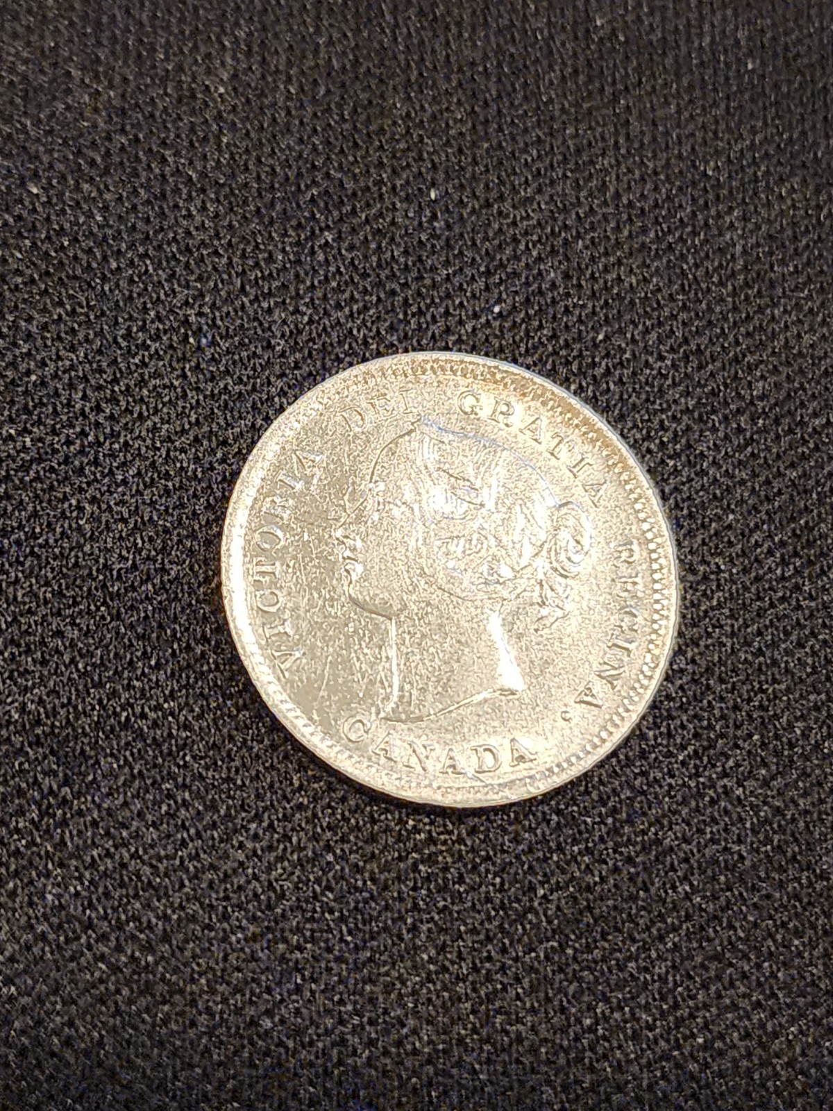 1898 Canada 5 Cents Silver Coin
