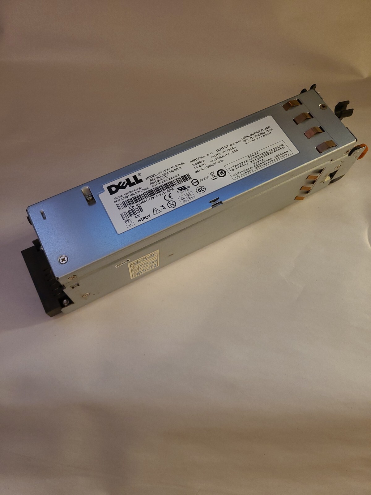 LOT OF 2 Dell N750P-S0 / Z750P-00 750 Watt Power Supply For PowerEdge 2950